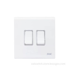 16A250V 2Gang 1Way Switch electrical switch CE switches